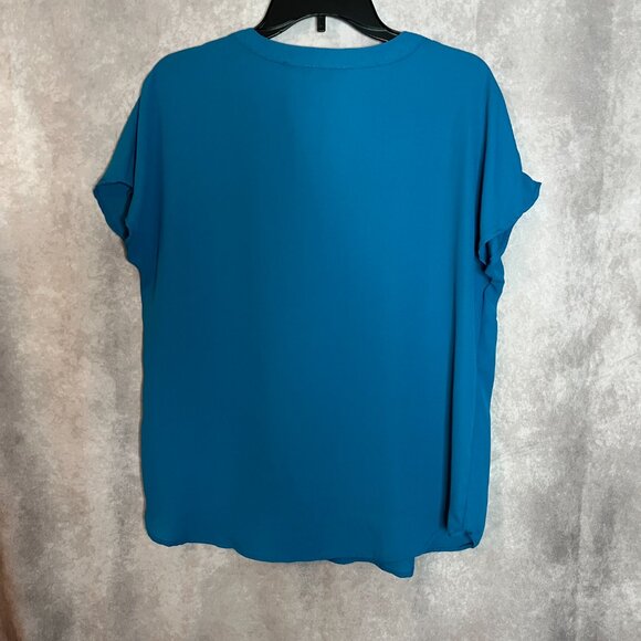 Womens Adrianna Papell Blouse Tunic. Size Medium. Turquoise - Picture 3 of 8